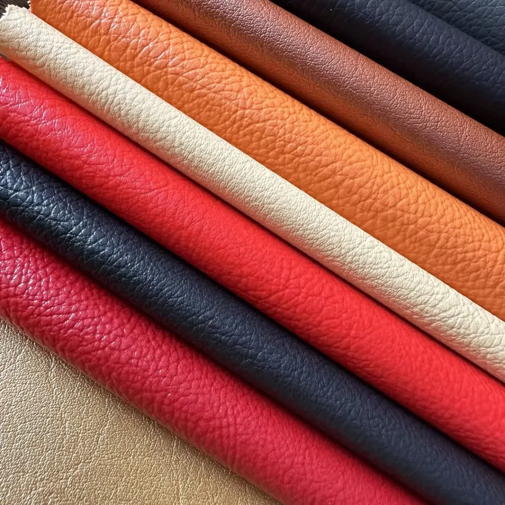 Automotive leather material sample